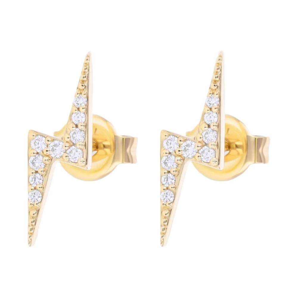 Noemie 18k Lightning Bolt ⚡️ Stud Earrings Set